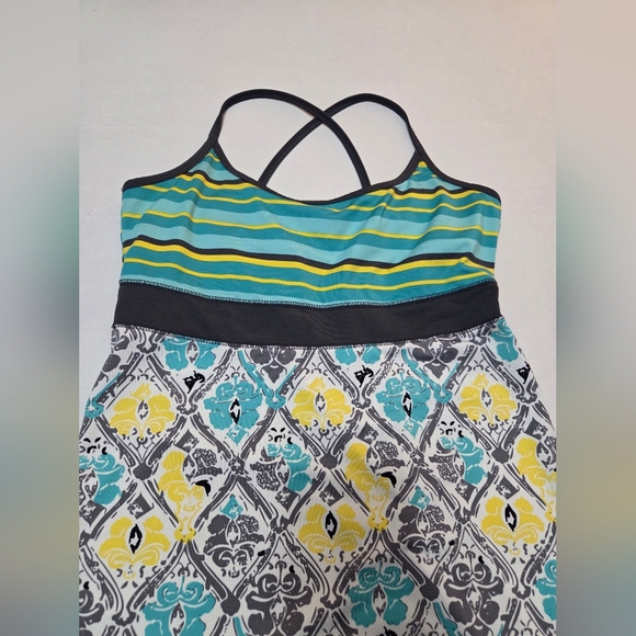 Lola Yellow and Green Spaghetti Strap Sundress Size M - Picture 4 of 10